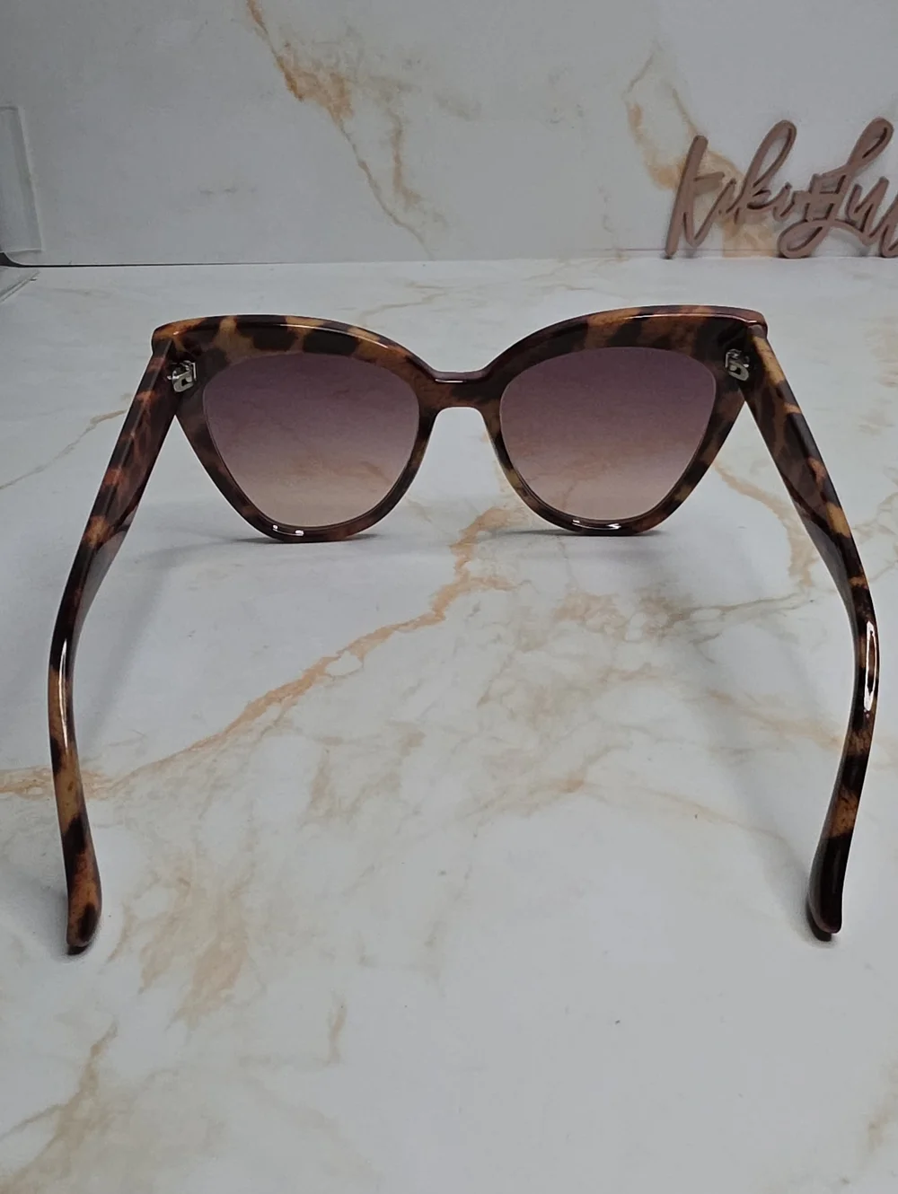 Aldo Denola Cat Tortoiseshell Cat Eye  Sunglasses - Brown